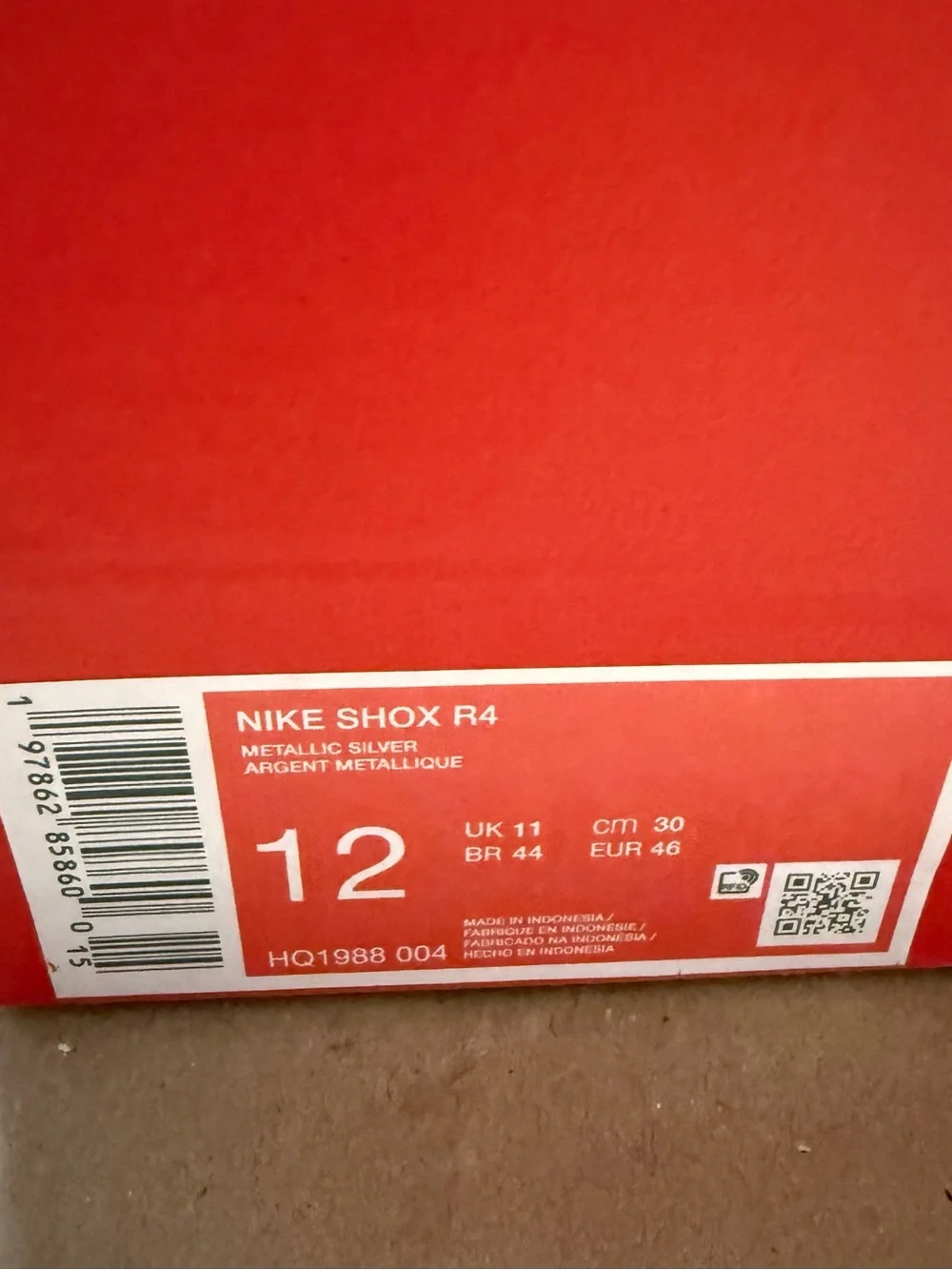 Nike Shox R4 Psychic Blur Mens size 12 running shoes NEW!